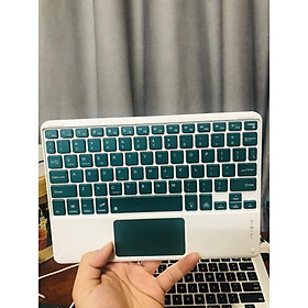 Mua Bàn phím Bluetooth cho ipad máy tính  máy tính bảng  điện thoại  laptop có bàn di chuột Touchpad
