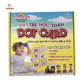 Thẻ Học Thông Minh Theo Phương Pháp GlennDoman, Trọn Bộ 56 Thẻ FlashCard Dạy Trẻ Học Toán DOT CARD Cho Bé 0-6 Tuổi