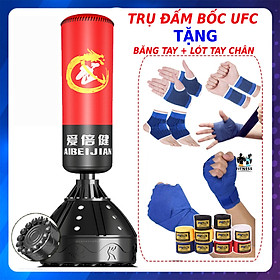 Combo Bao trụ đấm bốc tự đứng thế hệ mới + Găng tay đấm bốc mma hở ngón cao cấp - Thiết bị tập đấm bốc chuyên nghiệp dành cho boxing, mma, muay, sparring, trainning, và đối kháng