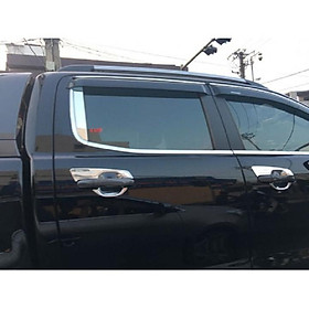 Nẹp Chân Kính FORD RANGER 2016-2021 Inox 304 Sáng Bóng 8 Chi Tiết