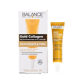 Serum Mắt Gold Collagen Balance Active Formula tái tạo, làm sáng vùng da mắt, giảm vết chân chim 15ml, hàng chính hãng