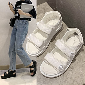 Giày Sandals bé gái quai hậu dán thể thao siêu nhẹ, êm chống trơn cho trẻ em học sinh 6 - 12 tuổi đi học đi chơi – GSD9003