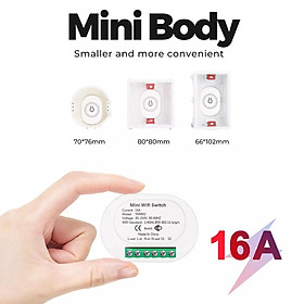 Mua Công Tắc Thông Minh WIFI MINI Điều Khiển Từ Xa 16A - Điểu Khiển Thiết Bị Từ Xa Bằng Điện Thoại. Dùng AppSmart Life/ Tuya