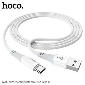 Dây cáp sạc nhanh, truyền dữ liệu USB to Type-C HOCO X70 Sạc Nhanh 3A dùng cho Samsung S21, Xiaomi ,Realme, Poco X3, Huawei,...Android -Hàng chính hãng