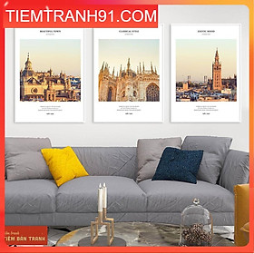 Mua Tranh treo tường - Bộ 3 bức canvas tổng hợp 85   tranh canvas giá rẻ