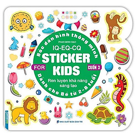 Bóc Dán Hình Thông Minh IQ - EQ - CQ - Sticker For Kids - Cuốn 3