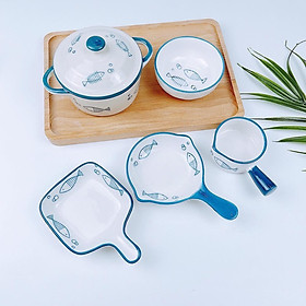 Mua  Giá hủy diệt  Bộ Bát Sứ Ăn Dặm Kiểu Nhật Họa Tiết Dễ Thương  Dahamart - Siêu Thị Ăn Dặm