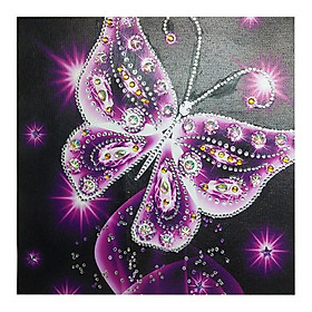 DIY Special Shaped Diamond Painting White Butterfly Picture 5D Partial Drill
