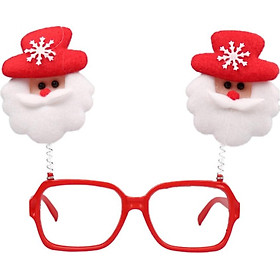 Cute Christmas Glasses Frame Funny Decorative Novelty Christmas Costume Decorations Gifts Santa Reindeer For Children And Adults