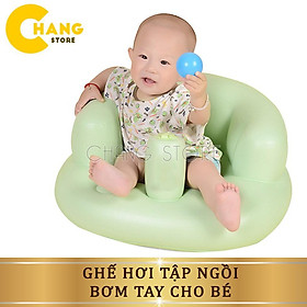 Mua Ghế Hơi Tập Ngồi Bơm Tay Chất Liệu Cao Su Cao Cấp Mền Mại Cho Bé ( Giao Màu Ngẫu Nhiên)