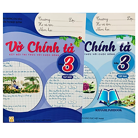 Combo 2 cuốn Vở luyện viết chính tả 3 ( kết nối tri thức ) - An Chi