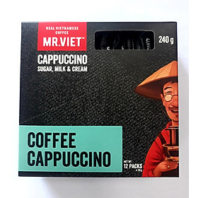 Cà Phê Hoà Tan Mr.Việt - 4 trong 1 Cappuccino Instant Coffee