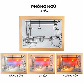 Mua Tranh màu led decor phòng 3D phong cách hiện đại  Tranh màu đèn led treo tường 3D phù hợp mọi không gian trong phòng