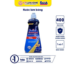 Nước làm bóng Finish 400ml dùng cho máy rửa bát - Hàng chính hãng
