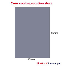 Chất lượng cao chất lượng cao 17 W/mk85x45mm độ dẫn nhiệt CPU làm mát nhiệt độ dẫn điện pad silicon pads màu