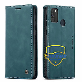 Bao da thật dạng ví chính hãng Caseme dành cho Samsung Galaxy M21 - Hàng chính hãng
