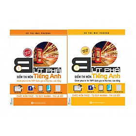 Combo 2 Cuốn Bứt Phá Điểm Thi Môn Tiếng Anh Phiên Bản Đặc Biệt Tập 1 + Tập 2 ( Tích Hợp Video Bài Giảng + Thi Thử Online ) tặng kèm bookmark