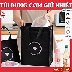 Mua Túi Đựng Cơm Giữ Nhiệt Size Lớn Túi Vải Giữ Nhiệt Chống Thấm Mang Đựng Hộp Cơm Văn Phòng Đồ Dùng Tiện Ích Có Khóa Giao Hoạ Tiết Ngẫu Nhiên