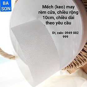 Mếch (Keo) May Màn Cửa 1 Cuộn Dài 35m chiều rộng 10cm Dùng May Rèm Khoen Ore