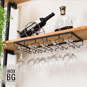 Mua Treo Ly Rượu Vang Gắn Tủ Bếp Tiện Lợi màu đen