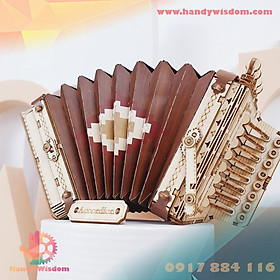 Mô hình lắp ghép gỗ Rolife - Đàn Accordion - Robotime Accordion TG410