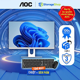 Màn Hình Máy Tính All In One AOC A66, Core i7-14700, RAM 16GB, 24 Inch Hàng Chính Hãng, SKU:A24A66-1F4X47