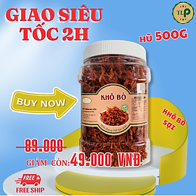 KHÔ BÒ SỢI TÂN LỘC PHÁT - HŨ 500G