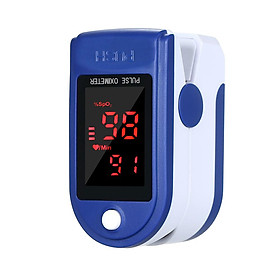 Fingertip Pulse Oximeter Blood Oxygen Saturation Detector Pulse Rate Monitor Portable Oximeter with LED Monochrome
