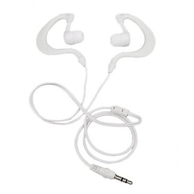 2X 3.5mm Earhook Sport Waterproof Earphone Headphone for iPod MP3 Player White