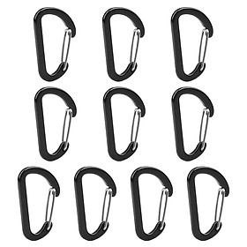 Carabiner Clips Hiking Keychain D-Ring Buckle Aluminum Alloy Fishing