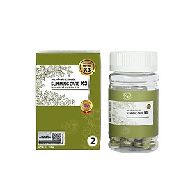 Thực phẩm bảo vệ sức khỏe Thảo mộc cải thiện cân nặng Slimming Care X3 ( số 2) hộp 15 viên - dành cho người béo lâu năm, cơ địa chai lì