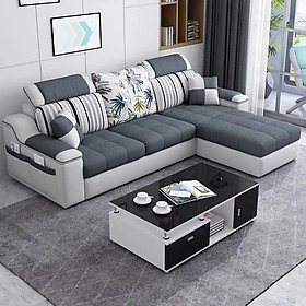 Sofa phòng khách góc L MSF03 Juno Sofa có tựa đầu hiện đại 