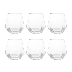 Ly Thủy Tinh Lục Giác 320ml Navivu Hexagon Rock
