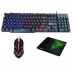 Combo Bàn phím R8 1822 + CHUỘT R8 1602 + Lót Razer - Hàng Nhập Khẩu