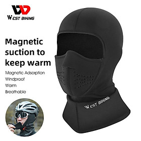 Khăn quàng khăn mùa đông đi xe đạp phía tây Hãy giữ mũ xe đạp ấm áp từ tính nhanh chóng mở gần ấm hơn Color: 0201352
