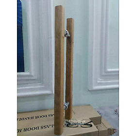 Tay nắm gỗ cửa kính cường lực
