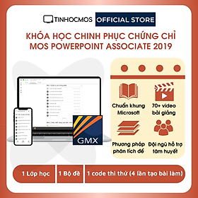 Khóa Ôn thi chứng chỉ MOS Powerpoint 2019 Associate Specialist (Kèm Video bài giảng) - Thành thạo ứng dụng tin học văn phòng cơ bản - tinhocmos