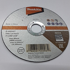 Mua Bộ 5 đá cắt inox mỏng 100mm Makita D-65947