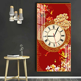 Mua Đồng Hồ tranh Pha lê PVP  đồng hồ KT 30*60  40*80  ĐỒNG HỒ PHA LÊ   ĐÔNG HỒ TREO TƯỜNG - NĂM MỚI