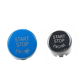 25mm Engine Start Stop Button Cover Trim For BMW F/G Chassis Black+Blue