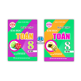 Sách - Combo Bài Tập Em Học Toán Lớp 8 - Tập 1 + 2 (Biên Soạn Theo Chương Trình Mới) (HA)