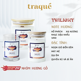 Nến thơm tinh dầu cao cấp không khói an toàn Candle Cup - TWILIGHT/CHẠNG VẠNG - M - 200G (CÓ NẮP)