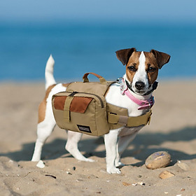 Dog Backpack No Pull Pet Harness Vest with Saddle Bag, Self Carrier Backpack Travel Camping Hiking, Adjustable Puppy Bag Vest for Small Medium Dogs