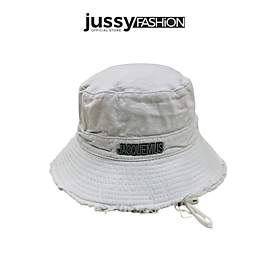 Mũ Bucket Tua Rua Jacquemus Jussy Fashion Nón Tai Bèo Nam Nữ Chất Liệu Kaki Phong Cách Hàn Quốc Form Unisex