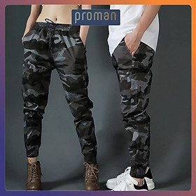 Quần jogger nam nữ rằn ri kaki, quần jogger kaki thể thao nam nữ chất dày dặn - proman
