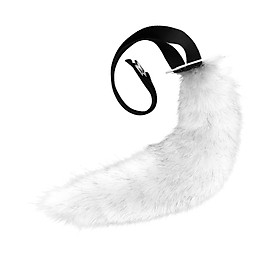 Faux tail Adjustable for Party Costume Accessories Props gray white