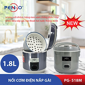 Nồi cơm điện nắp gài PENGO PG-518M 1.8 Lit - Hàng Chính Hãng