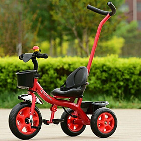 Xe đạp 3 bánh có cán đẩy hàng cao cấp cho bé từ 1-5 tuổi