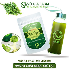 Bột Rau Ngót Sấy Lạnh Nguyên Chất Vũ Gia (50g/ túi) + Tặng Chai Thủy Tinh Đựng Nước Ép Có Dây Treo 300ml - Chữa nám da, giúp da sáng hơn, hỗ trợ giảm đường huyết và hỗ trợ trị đái tháo đường, giảm cân nhanh chóng