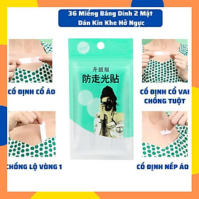 36 Miếng Băng Dính 2 Mặt Chống Lộ Hàng ,Cố Định Quần Áo,Dán Kín Khe Hở Ngực K196